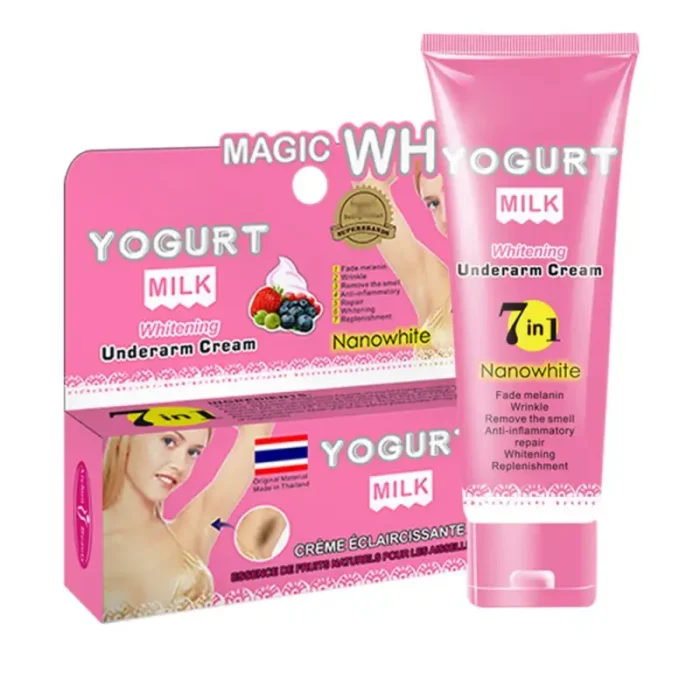 Aichun Beauty Magic White Yogurt Milk Underarm Whitening Cream - 80g - Image 2